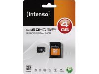 MicroSDHC 4GB Intenso +Adapter CL4 Blister
