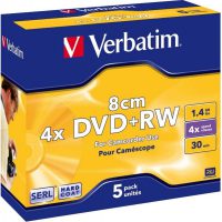 DVD+RW Mini 1.46GB Verbatim 4x 5er Jewel Case 43565
